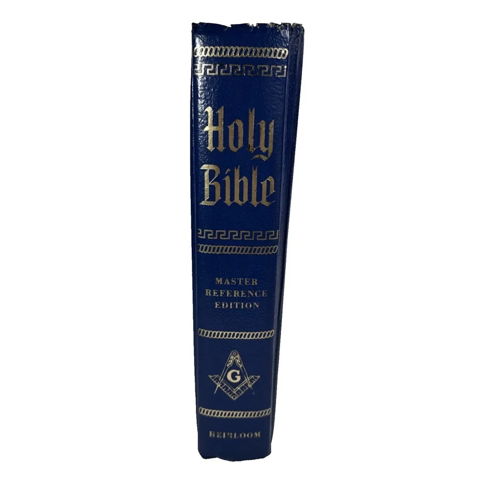 Holy Bible Heirloom Family Bible MASTER MASON Masonic Red Letter Edition